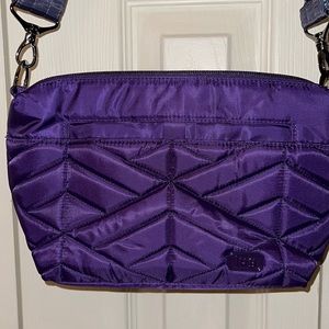 LUGLIFE Flare bag in purple with 1.5 inch Butterfly Grey 💜
